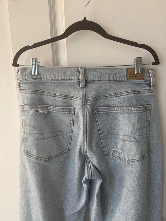 American eagle high rise stovepipe distressed jeans 8 regular - Picture 6 of 6